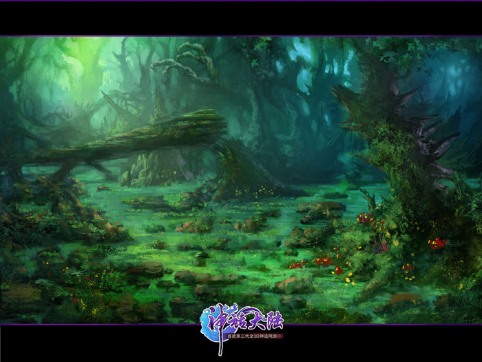 RPG网游《神话大陆》场景原画(2)