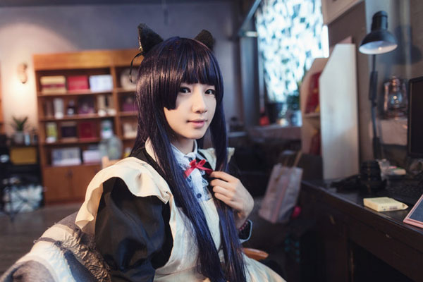 《俺妹》五更琉璃女仆装COS(7)