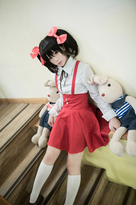 清纯萌妹《LoveLive》矢泽妮可COS(16)