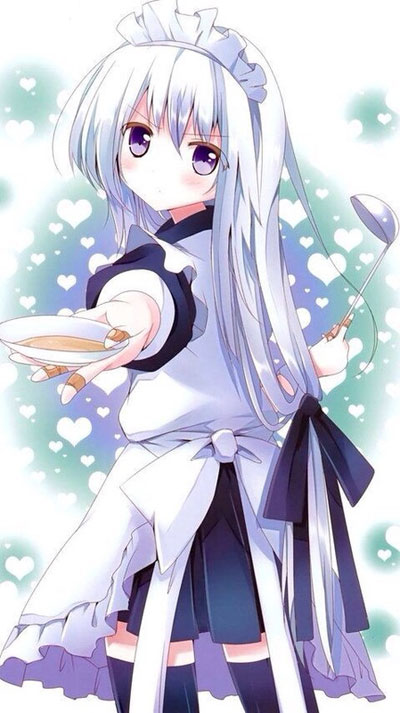 二次元银发美少女美图图集(18)