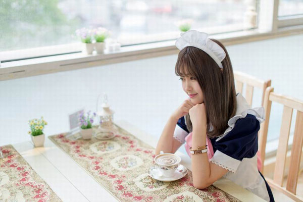 清纯美女女仆装制服诱惑写真(7)