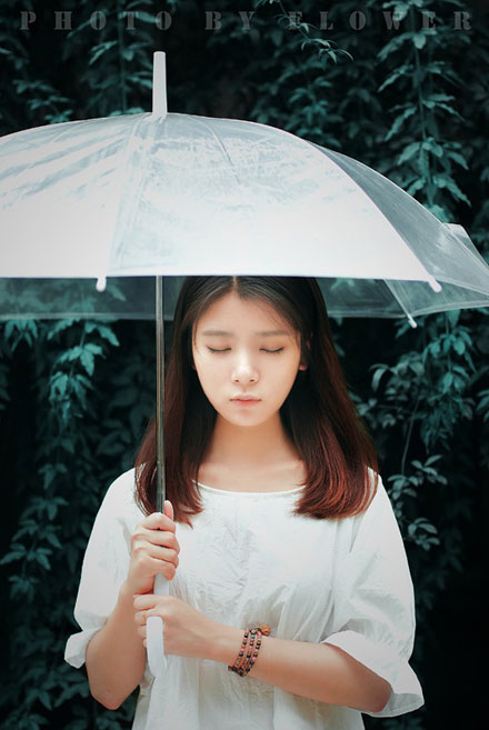 清纯氧气美女户外意境写真(2)