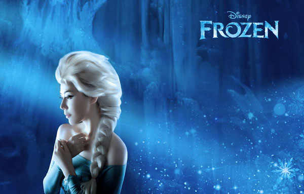 冰雪奇缘女神再现真人版冰雪皇后(8)