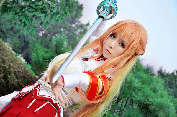 《刀剑神域》亚丝娜精美COS(3)