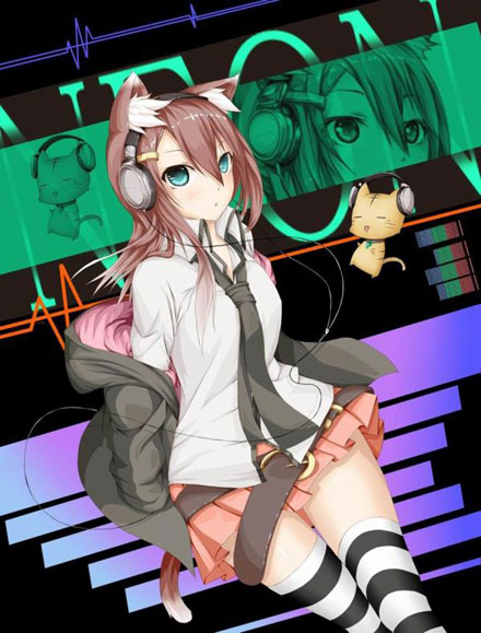 海量二次元耳机少女美图赏析(5)