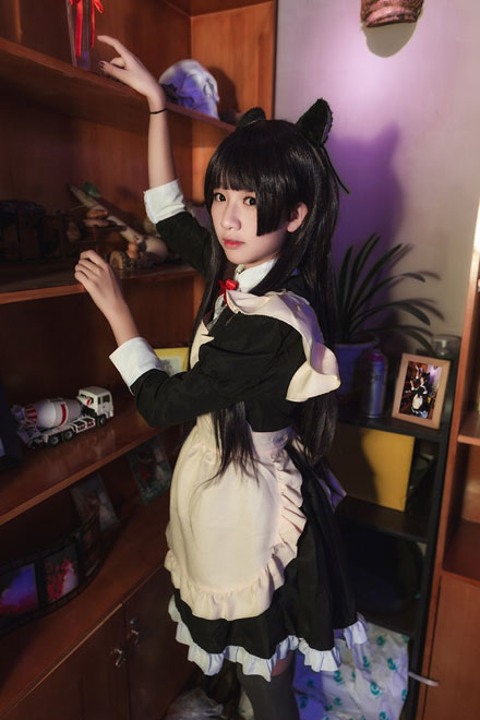 《俺妹》五更琉璃女仆装COS(5)