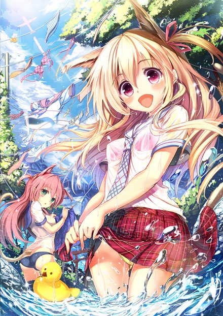 二次元湿身美少女美图赏(11)