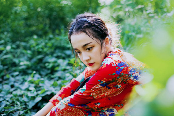 小清新混血美女丛林复古写真(6)