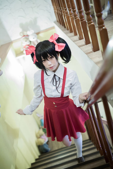 清纯萌妹《LoveLive》矢泽妮可COS(17)