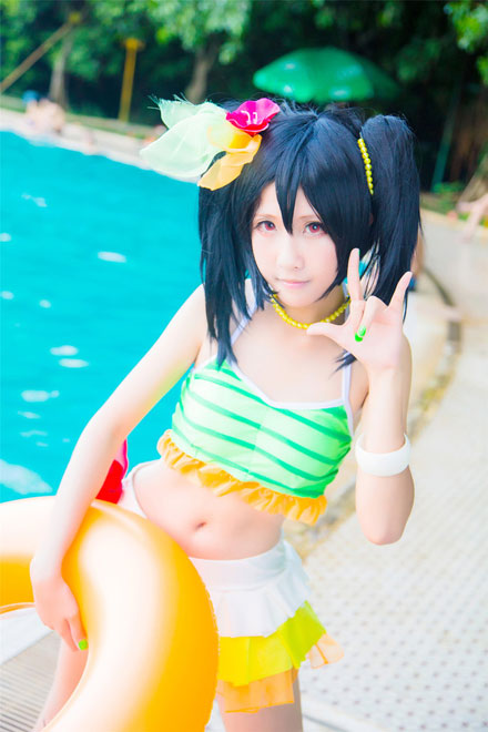 《LoveLive》矢泽妮可萌妹泳装Cos(5)