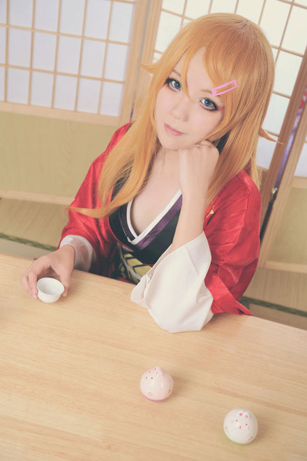 《俺妹》高坂桐乃和服COS(3)
