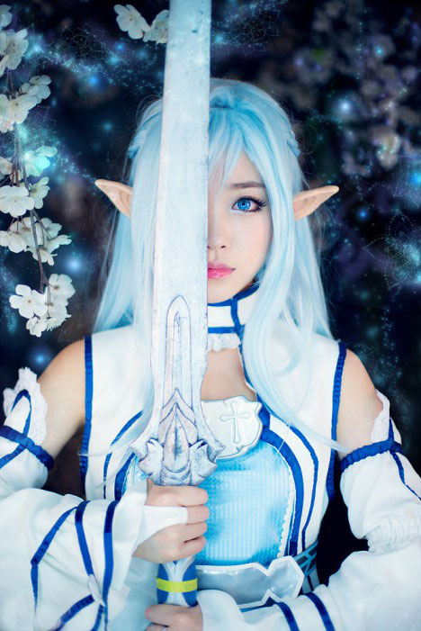 螺旋猫Tomia水精灵版亚丝娜绝美COS(3)