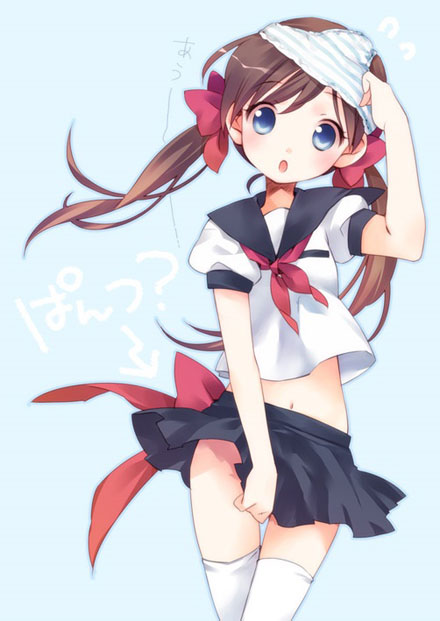 二次元头顶胖次美少女图赏(7)