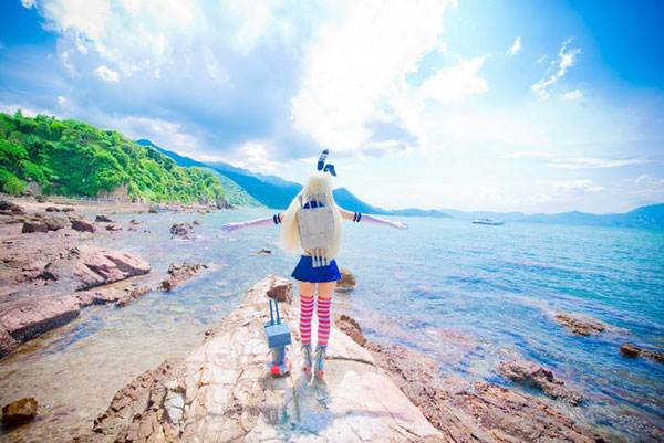 《舰队Collection》舰娘岛风萌妹Cos(8)