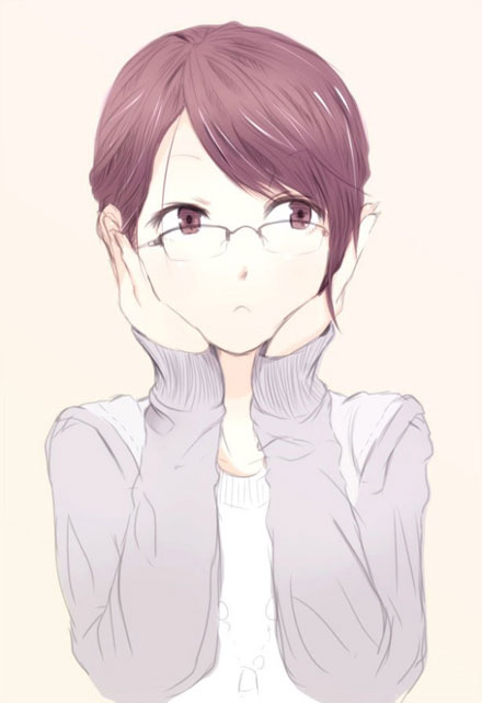 海量二次元托腮少女美图赏(24)
