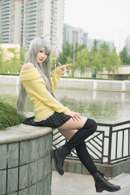 清纯萌妹奈亚子COS(6)
