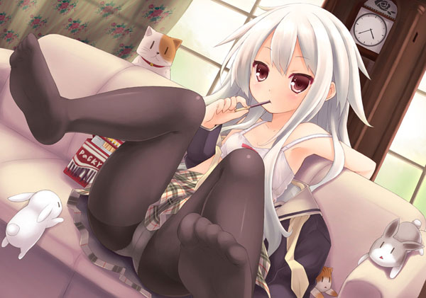 二次元银发美少女美图赏析(17)