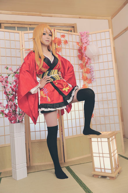 《俺妹》高坂桐乃和服COS(6)