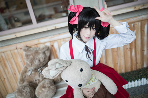 清纯萌妹《LoveLive》矢泽妮可COS(3)