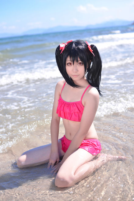 《LoveLive》矢泽妮可泳装Cos(9)