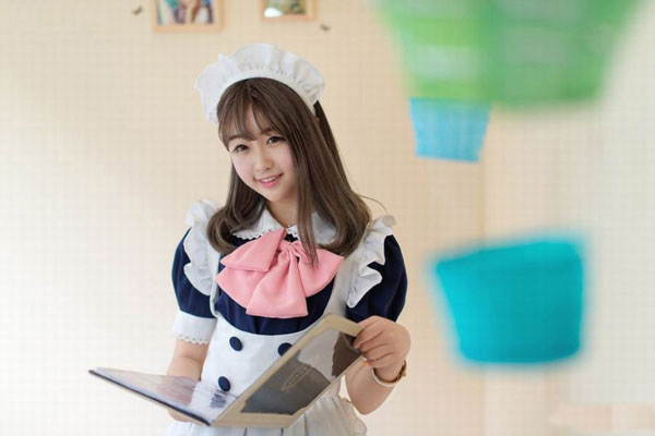 清纯美女女仆装制服诱惑写真(4)