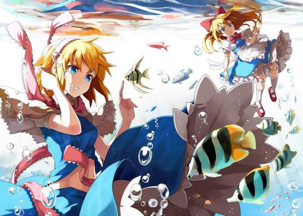 二次元水中美少女夏日清凉福利图(14)