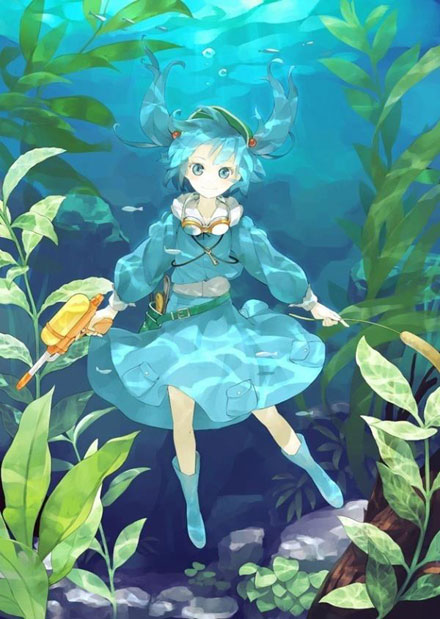 二次元水中美少女夏日清凉福利图(12)