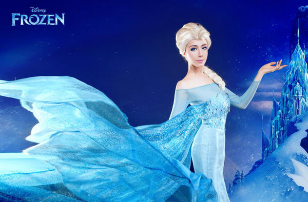冰雪奇缘女神再现真人版冰雪皇后(4)