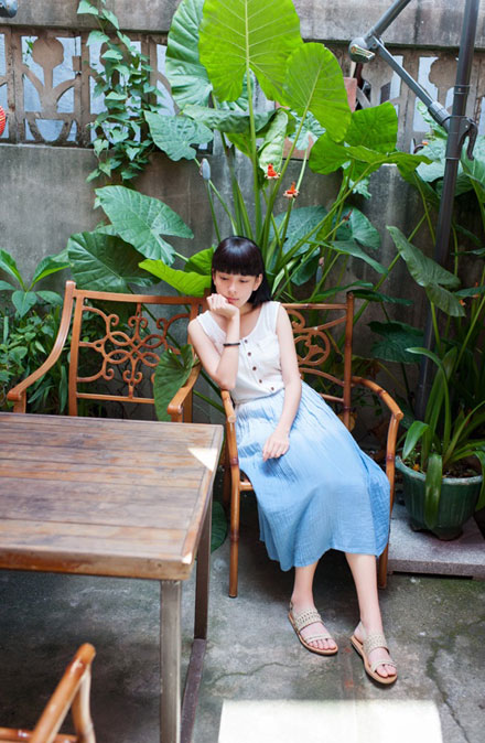 清新森系美女文艺复古写真(9)