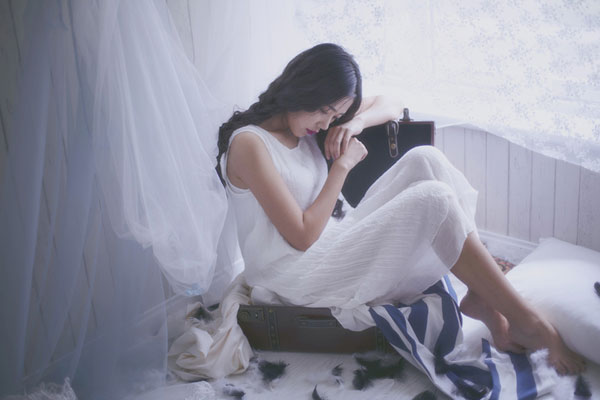 森系美女唯美复古私房写真(4)