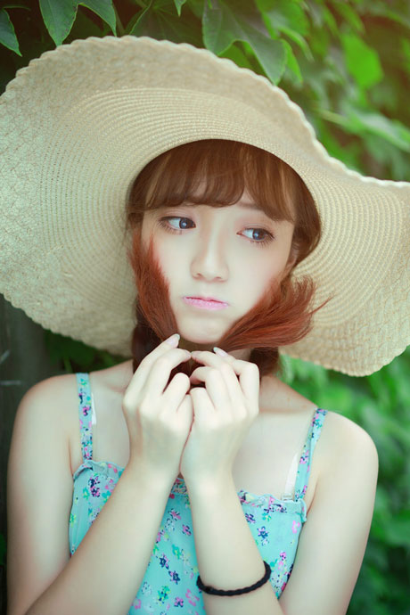 清新文艺美女夏日写真(3)