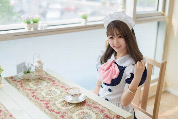 清纯美女女仆装制服诱惑写真(6)