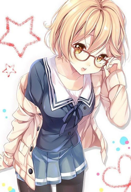 二次元眼镜美少女美图赏(10)