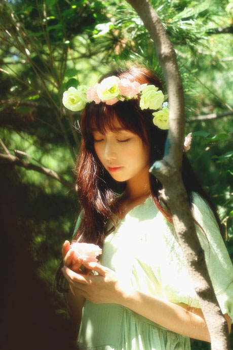 小清新美女谭湘君户外唯美写真(8)