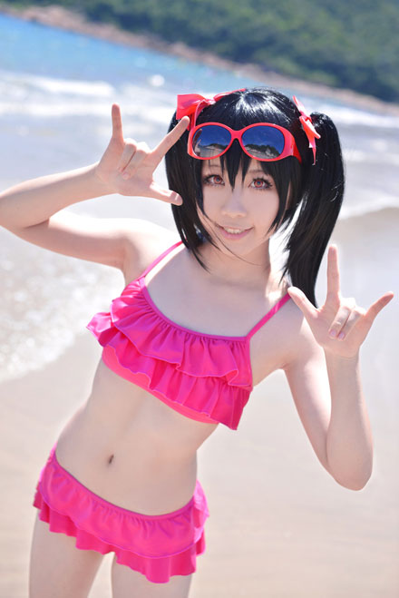 《LoveLive》矢泽妮可泳装Cos(5)