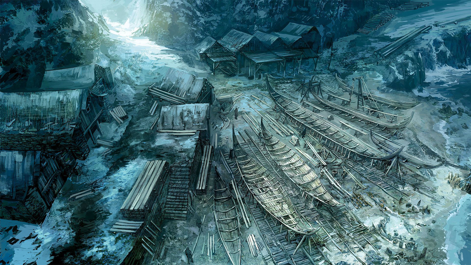 《巫师3》概念艺术高清壁纸(15)