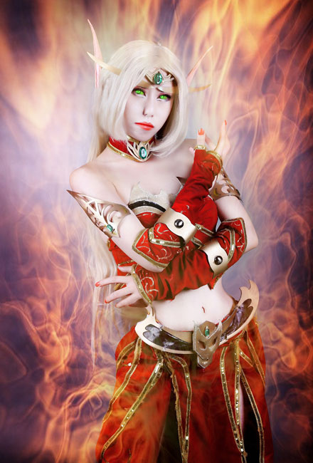 《魔兽世界》血精灵精美COS(2)