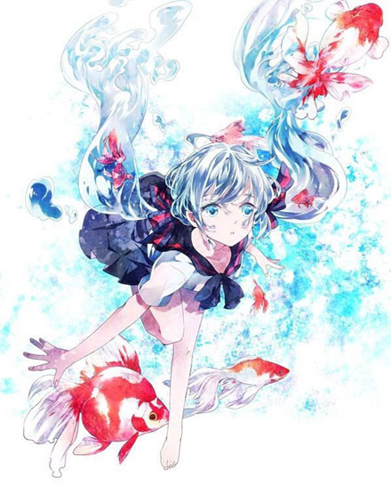 二次元水中美少女夏日清凉福利图(15)