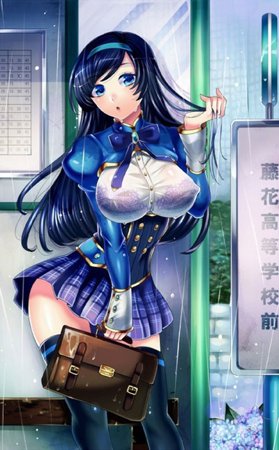 二次元湿身美少女美图赏(9)