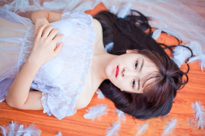 小清新萌妹子室内梦幻写真(6)