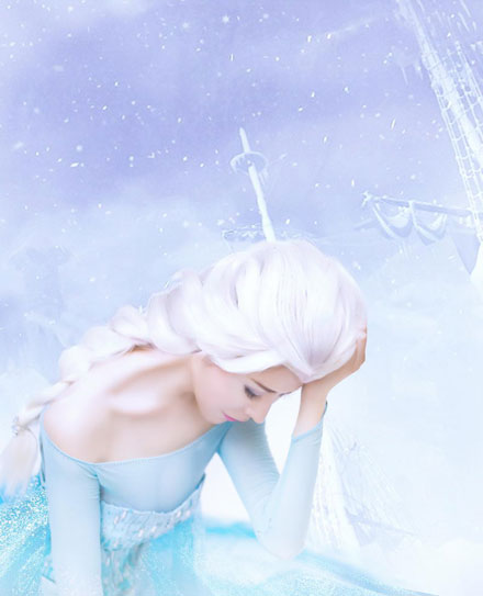 冰雪奇缘女神再现真人版冰雪皇后(5)