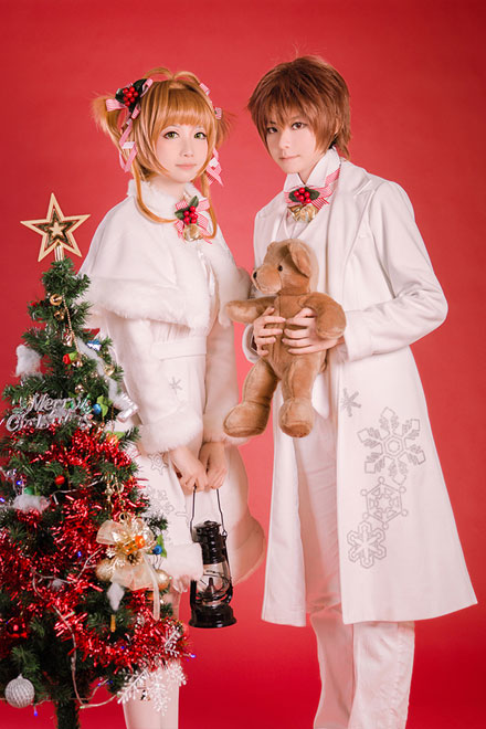 《魔卡少女樱》木之本樱&李小狼圣诞COS(8)