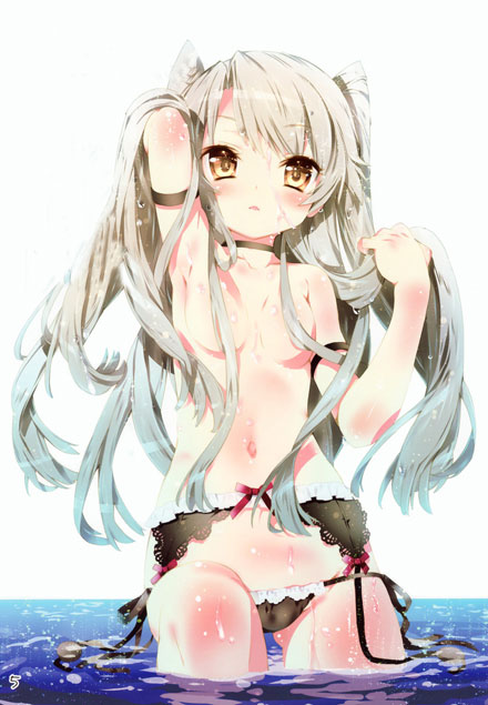 二次元低腰胖次美少女美图集(8)