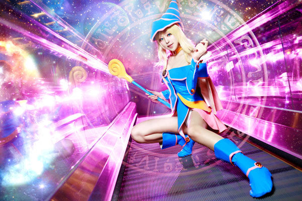 《游戏王》黑魔导女孩精美cosplay(2)