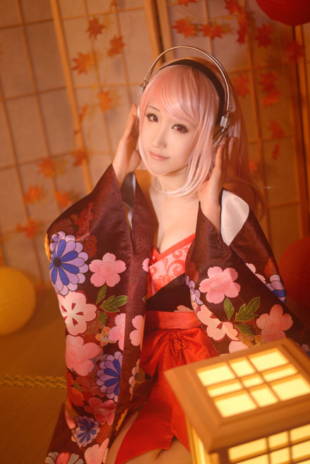 超级索尼子浴衣诱人COS(2)