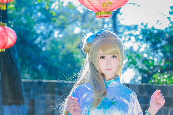 清纯萌妹南小鸟旗袍COS(4)