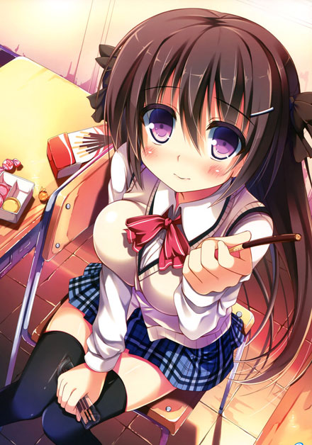 二次元格子裙美少女美图赏二(3)