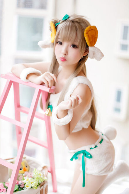 南小鸟卡牌绵羊装cosplay(2)