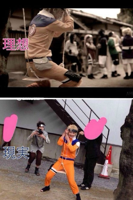 cosplay的理想与现实对比搞笑图片(6)