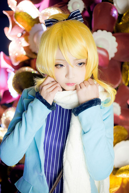 萌妹绚濑绘里圣诞未觉醒COS(3)